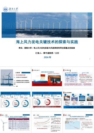 黄守道：海上风力发电关键技术的探索与实践