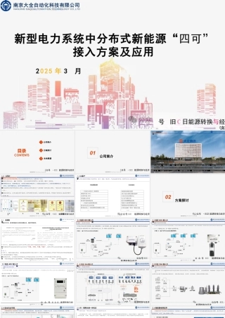 大全集团：新型电力系统中分布式新能源“四可”接入方案及应用