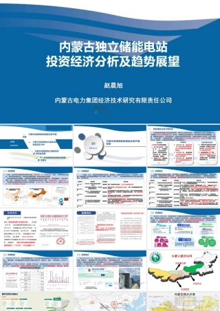 内蒙古电力集团 赵晨旭：内蒙古独立储能电站投资经济分析及趋势展望