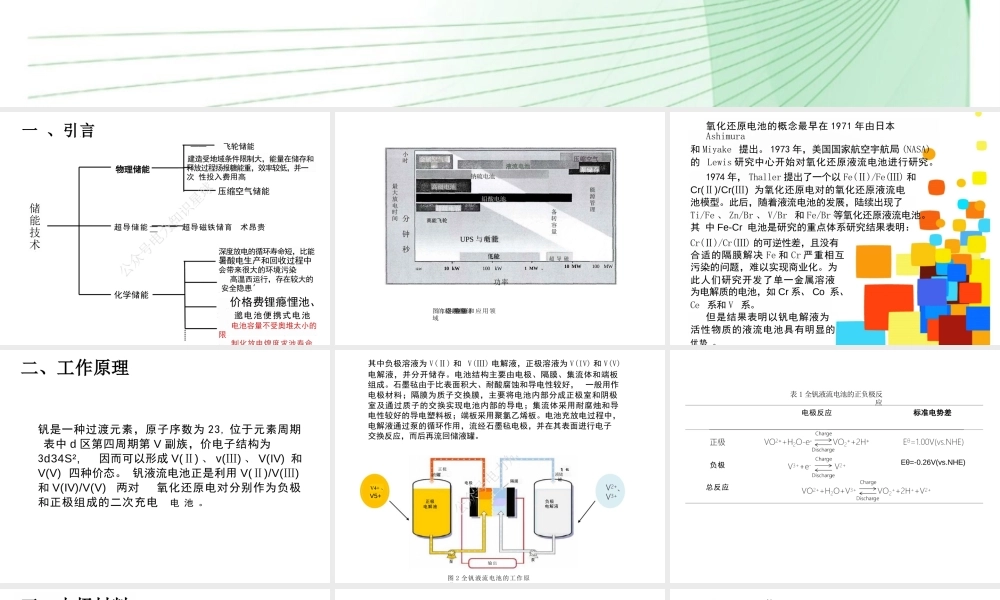 全钒液流电池培训课件