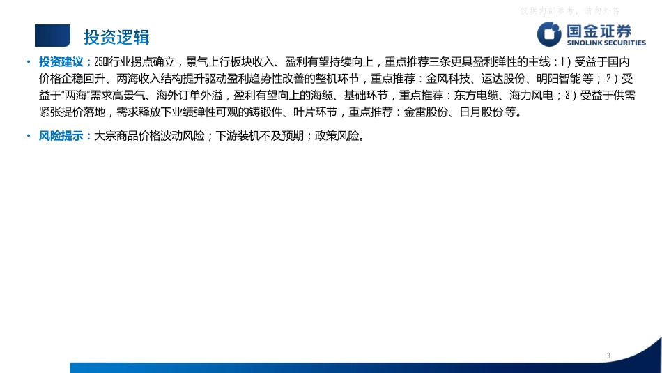 国金证券：24FY&25Q1风电板块行业业绩总结：拐点确立，景气上行迎量价齐升_第3页