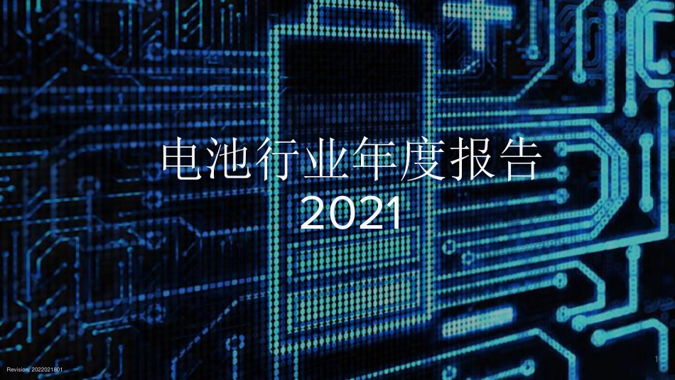 2021锂电池年度报告（中文版）-Nernst EnerZ_第1页