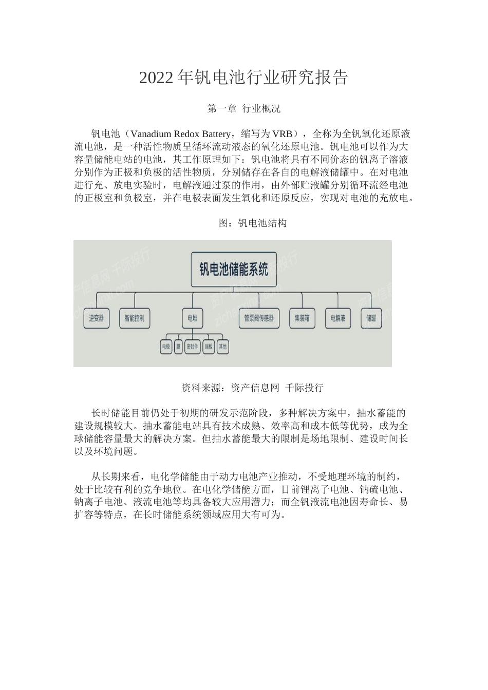【研报】资产信息网：2022年钒电池行业研究报告_第1页