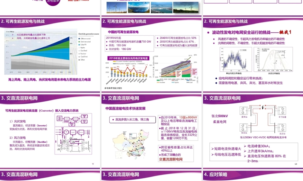 双碳目标下的电网安全问题与对策