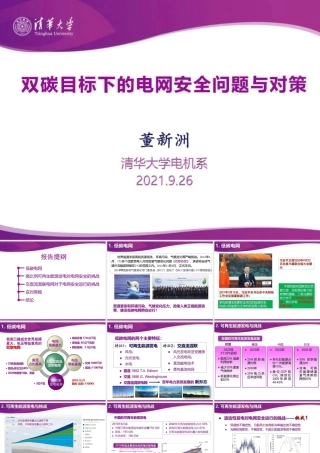 双碳目标下的电网安全问题与对策