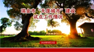 国内经验：瑞金市无废城市建设试点工作情况