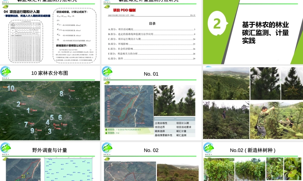 广州地理研究所：广东韶关中小林农碳汇开发