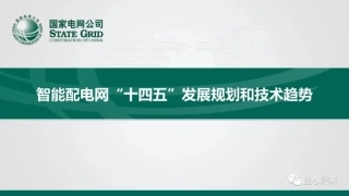 张波：智能配电网“十四五”发展规划和技术趋势