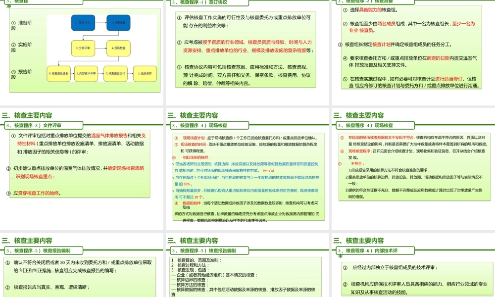 温室气体核查工作要点