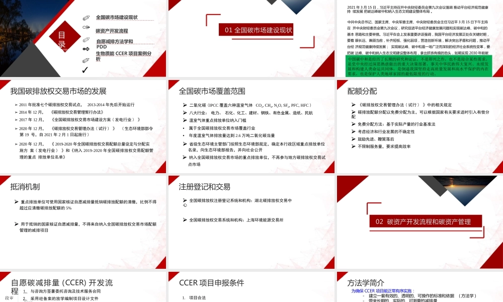 生物质能项目碳资产开发与案例