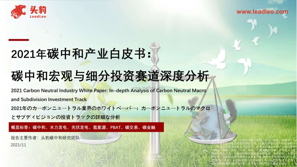 碳中和宏观与细分赛道深度分析_第1页