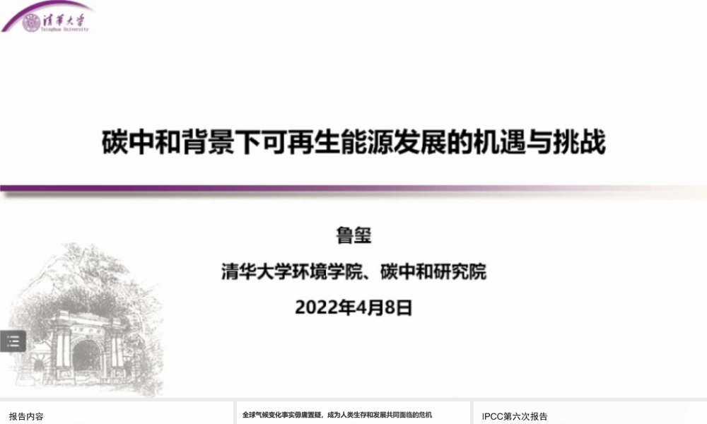 碳中和背景下可再生能源发展的机遇与挑战