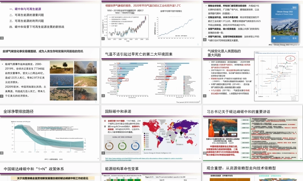 碳中和背景下可再生能源发展的机遇与挑战