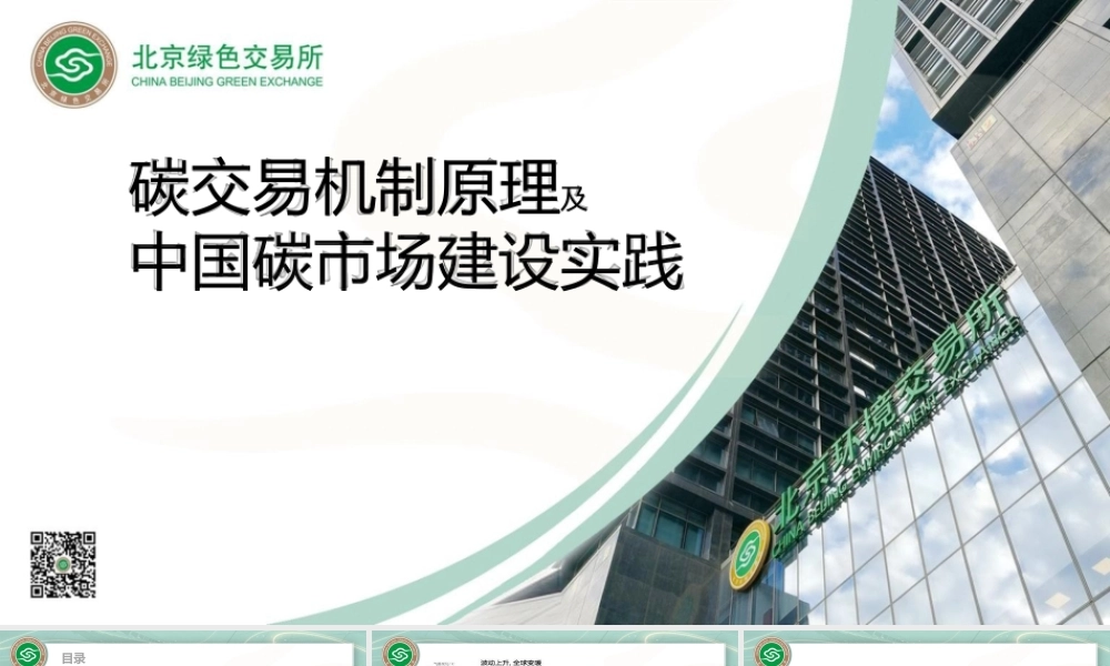 碳交易机制原理及中国碳市场发展实践