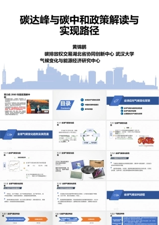碳达峰与碳中和政策解读与实现路径