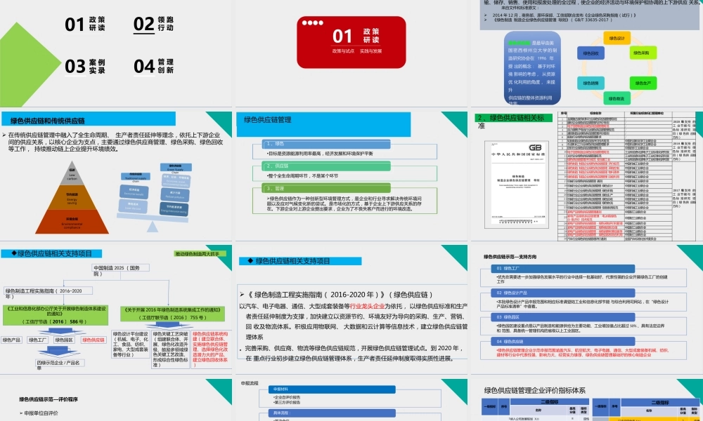 绿色供应链政策解读