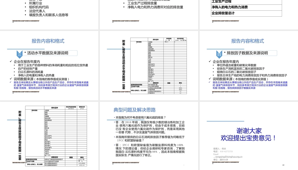 镁冶炼企业温室气体核算方法与报告指南