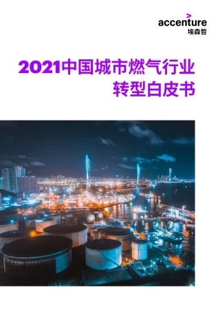 2021中国城市燃气行业转型白皮书-埃森哲