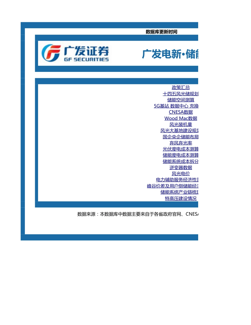 储能行业数据库-广发证券-220810_第1页