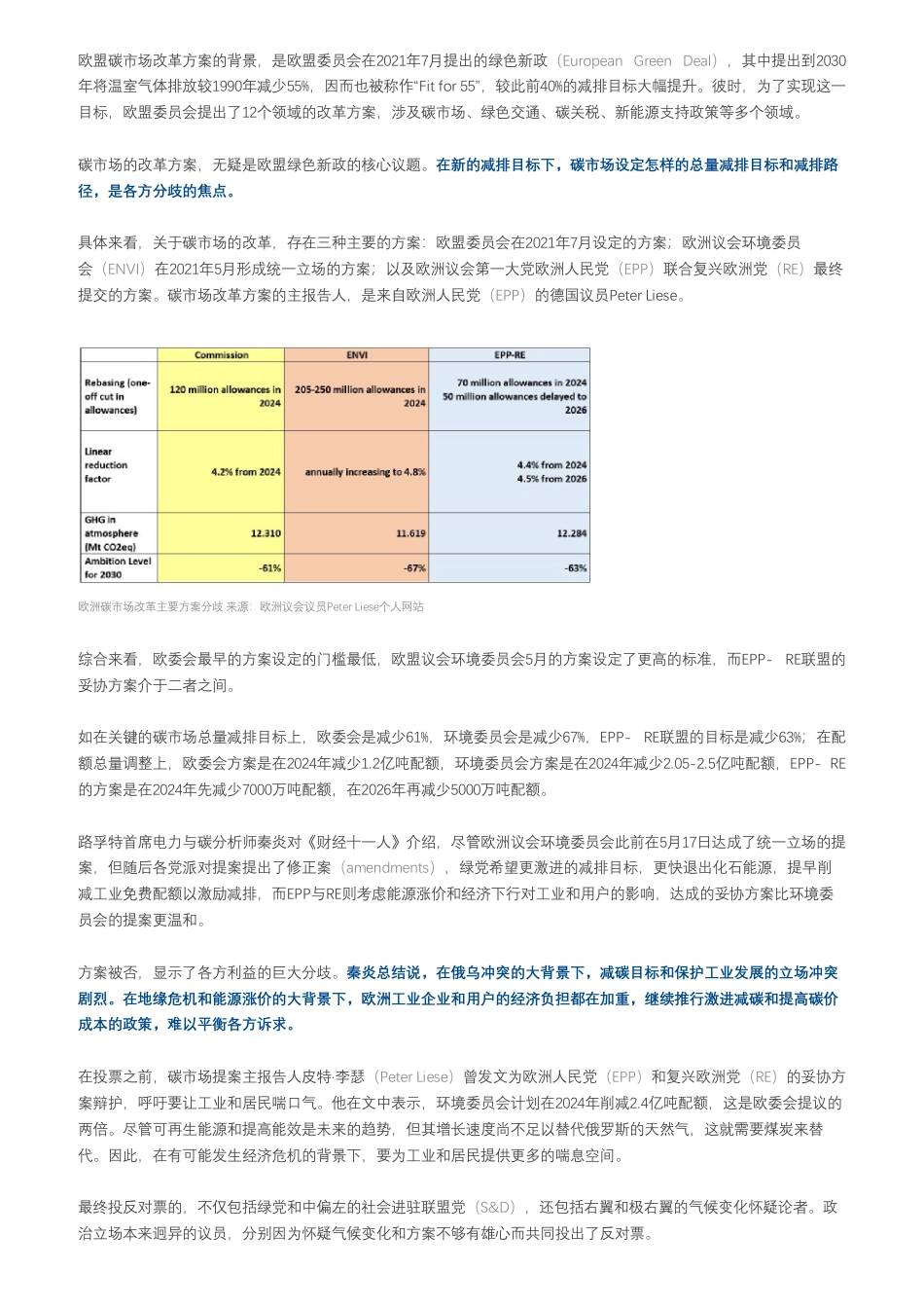由于不够“绿”，欧盟碳市场改革方案被议会否决-财经_第2页