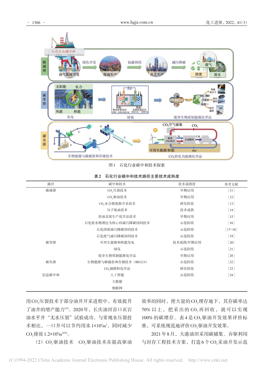 石化行业碳中和技术路径探索_甘凤丽_第3页
