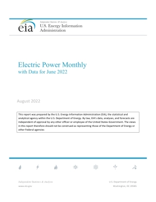 美国每月电力数据august2022