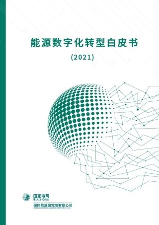 能源数字化转型白皮书（2021）-国网能源研究院 