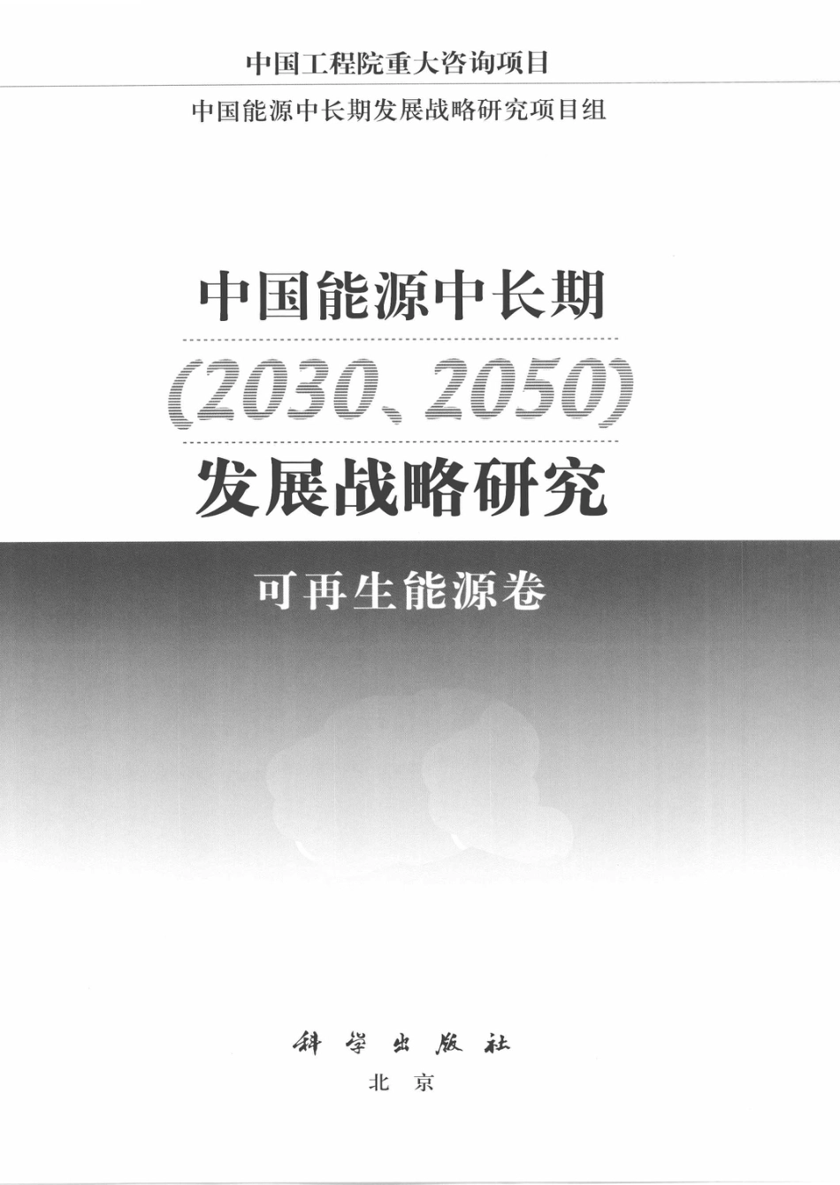 （上）中国能源中长期2030、2050发展战略研究可再生能源卷 [中国工程院项目组著]_第3页