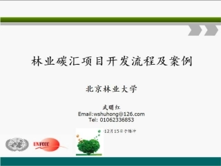 15、武曙红：林业碳汇项目开发流程及案例
