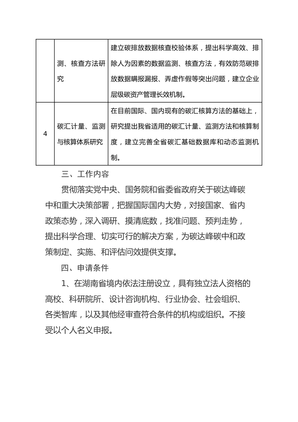 【课题】关于公开遴选湖南省碳达峰碳中和重大问题研究机构的公告_第2页