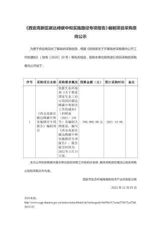 西安高新区碳达峰碳中和实施路径专项报告