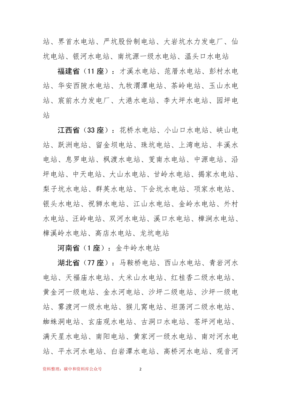 【政策】2021年度绿色小水电示范电站名单_第2页