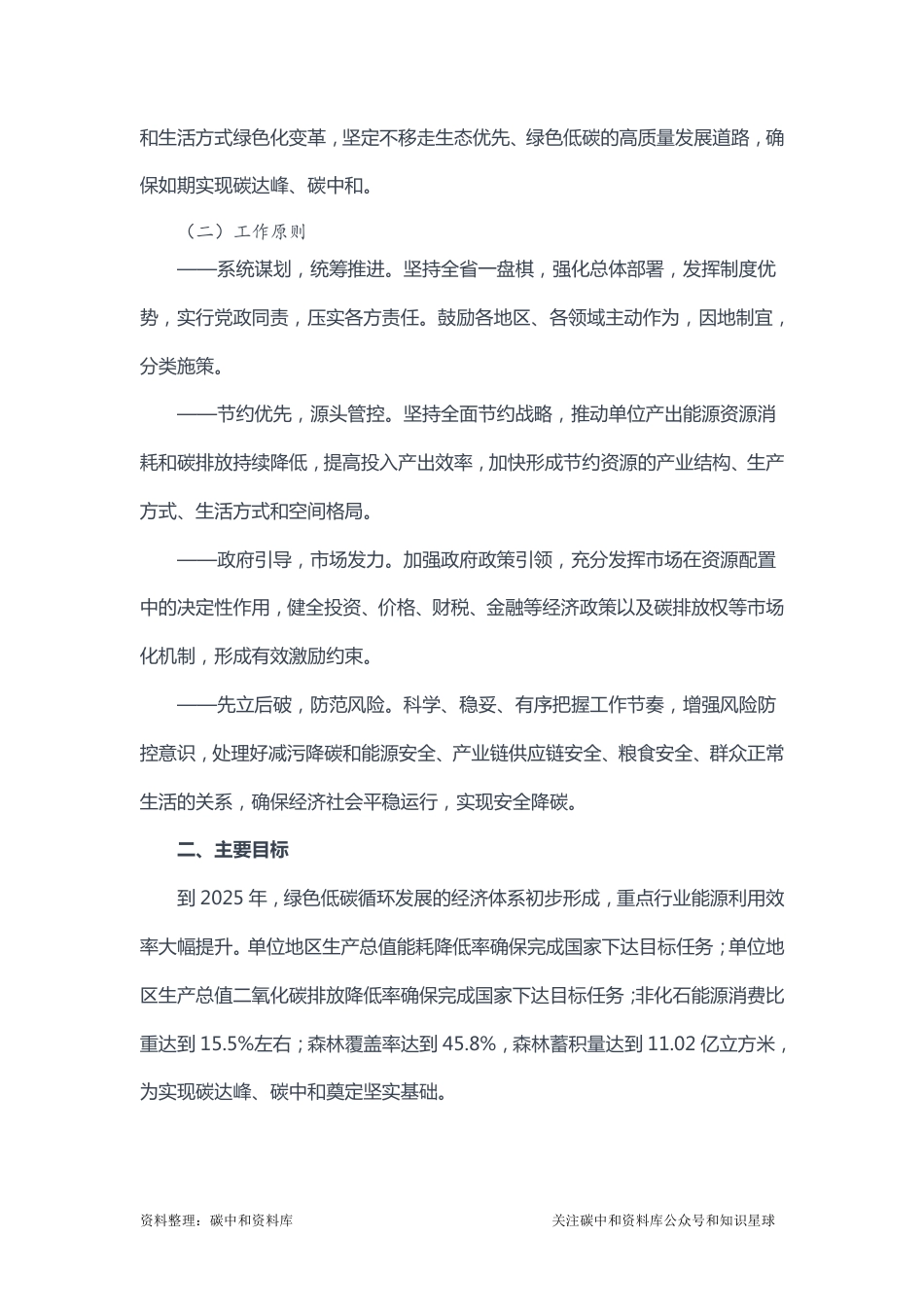 【政策】中共吉林省委 吉林省人民政府关于完整准确全面贯彻新发展理念做好碳达峰碳中和工作的实施意见_第2页