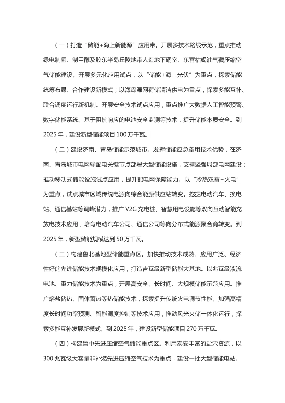 【政策】山东省新型储能工程发展行动方案_第3页