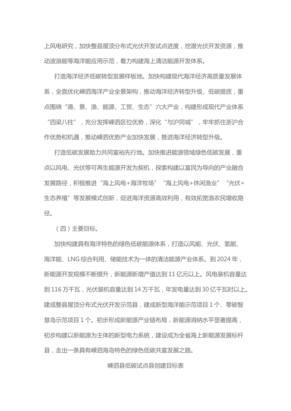 【政策】嵊泗县低碳试点县建设实施方案_第3页