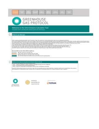 2021碳排放核算Excel自动计算表测试版（2021温室气体排放工具测试版英文）