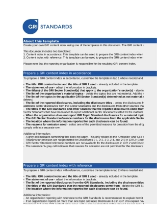 GRI标准（2021版）内容索引表-英文