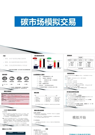 碳市场模拟交易_