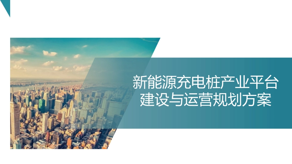 新能源充电桩产业互联网平台建设与运营规划方案_第1页