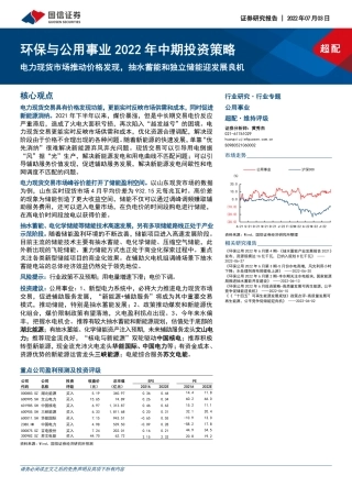 电力现货市场推动价格发现，抽水蓄能和独立储能迎发展良机-国信证券