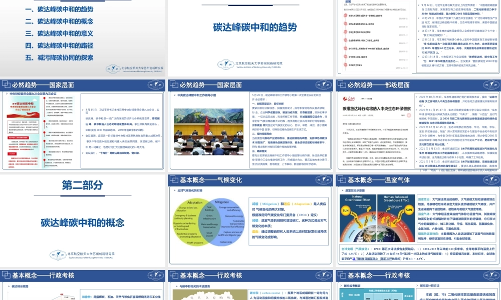 55页PPT《碳达峰碳中和相关内容介绍及减污降碳的路径解读》