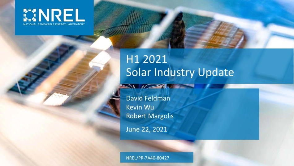 H1 2021 Solar Industry Update_第1页