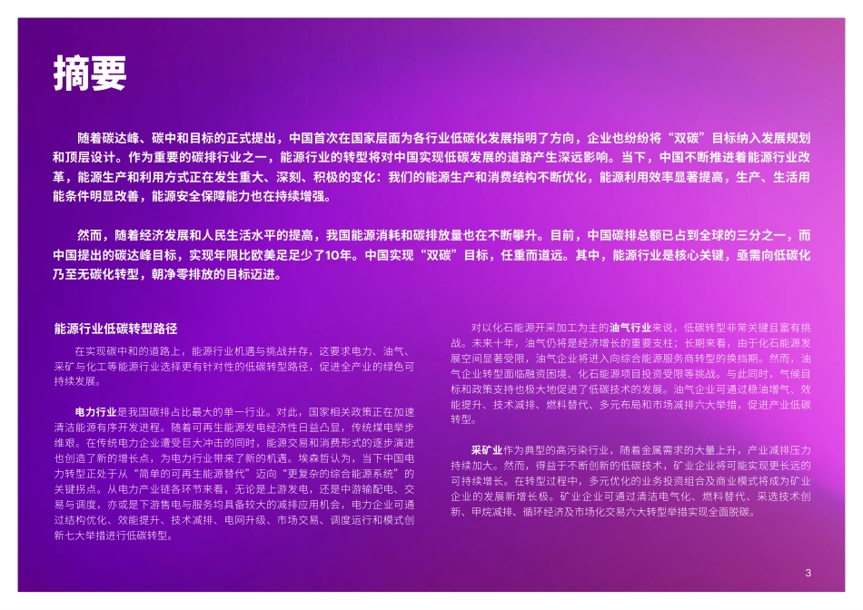 中国能源企业低碳转型白皮书：4大行业22项低碳转型举措_第3页