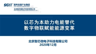 以芯为本助力电能替代，数字物联赋能能源变革