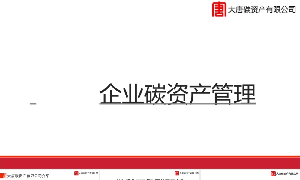 企业碳资产管理