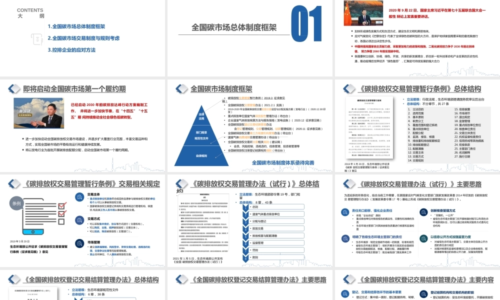 全国碳市场交易规则和控排企业应对方法