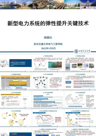 别朝红：新型电力系统的弹性提升关键关键技术