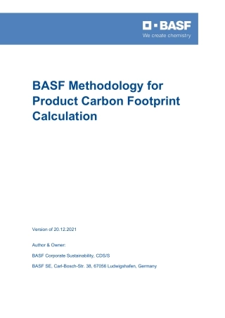 巴斯夫产品碳足迹评_估方法相关文件_(英文)（MethodologyDocument）
