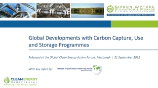 CLEAN ENERGY-碳捕获、使用和储存计划的全球发展（英）