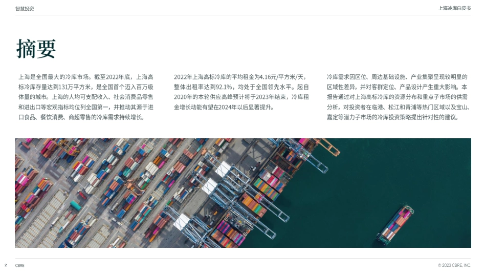 CBRE-上海冷库白皮书_第2页